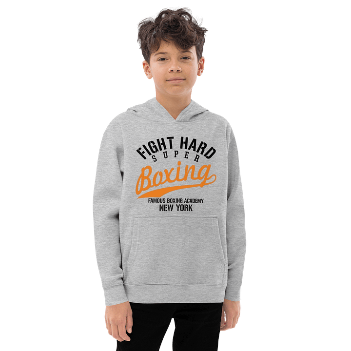 Kids Heritage Youth Pullover Fleece Fight Hard Tapography product image (1)