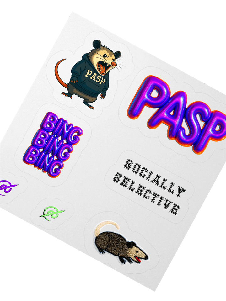 Pretty AntiSocial Fall/Winter 2025 Sticker Sheet product image (2)