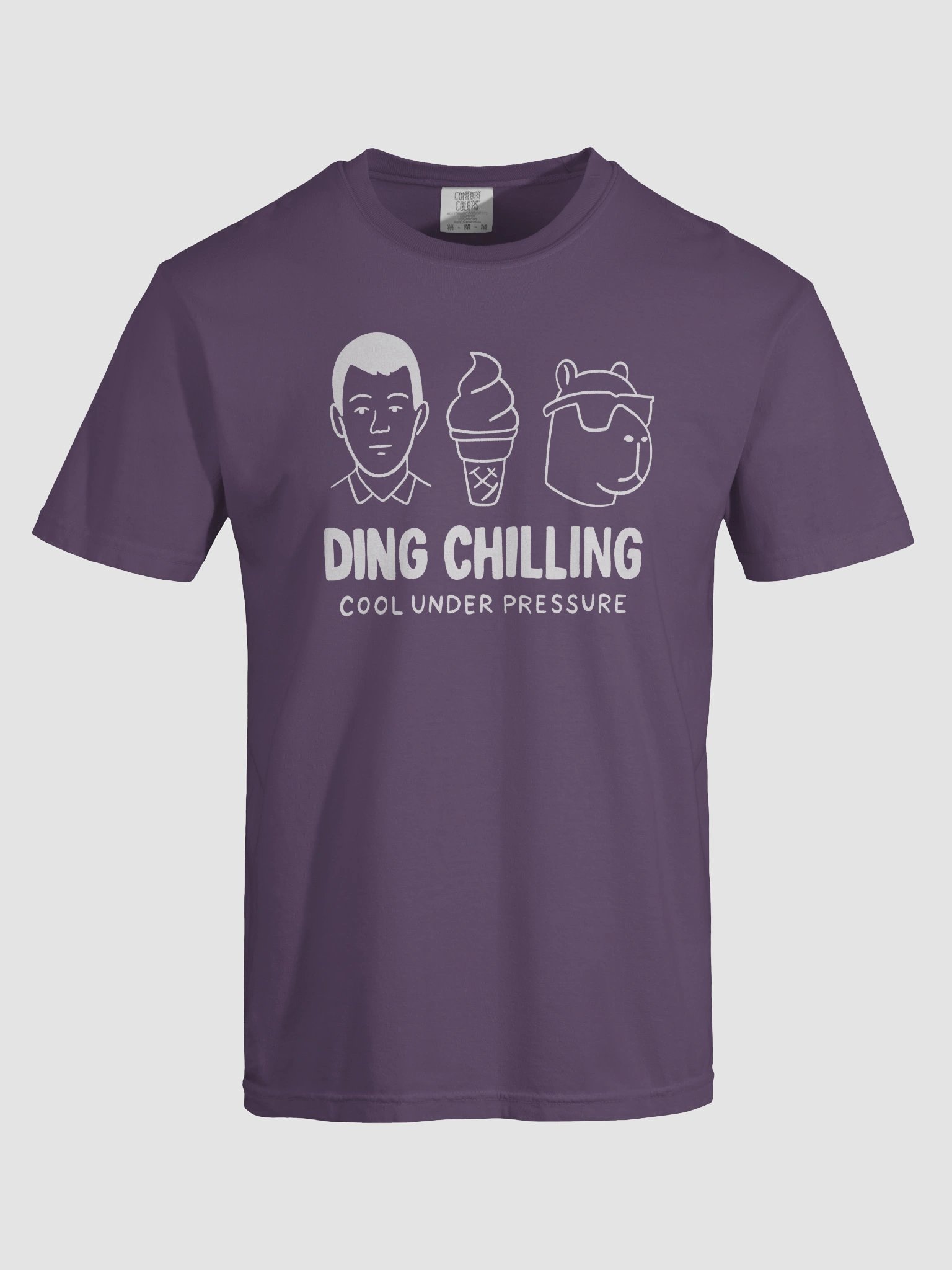 Ding Chilling – Cool Under Pressure | Funny Chess Meme Design | T-Shirt White on Dark product image (82)