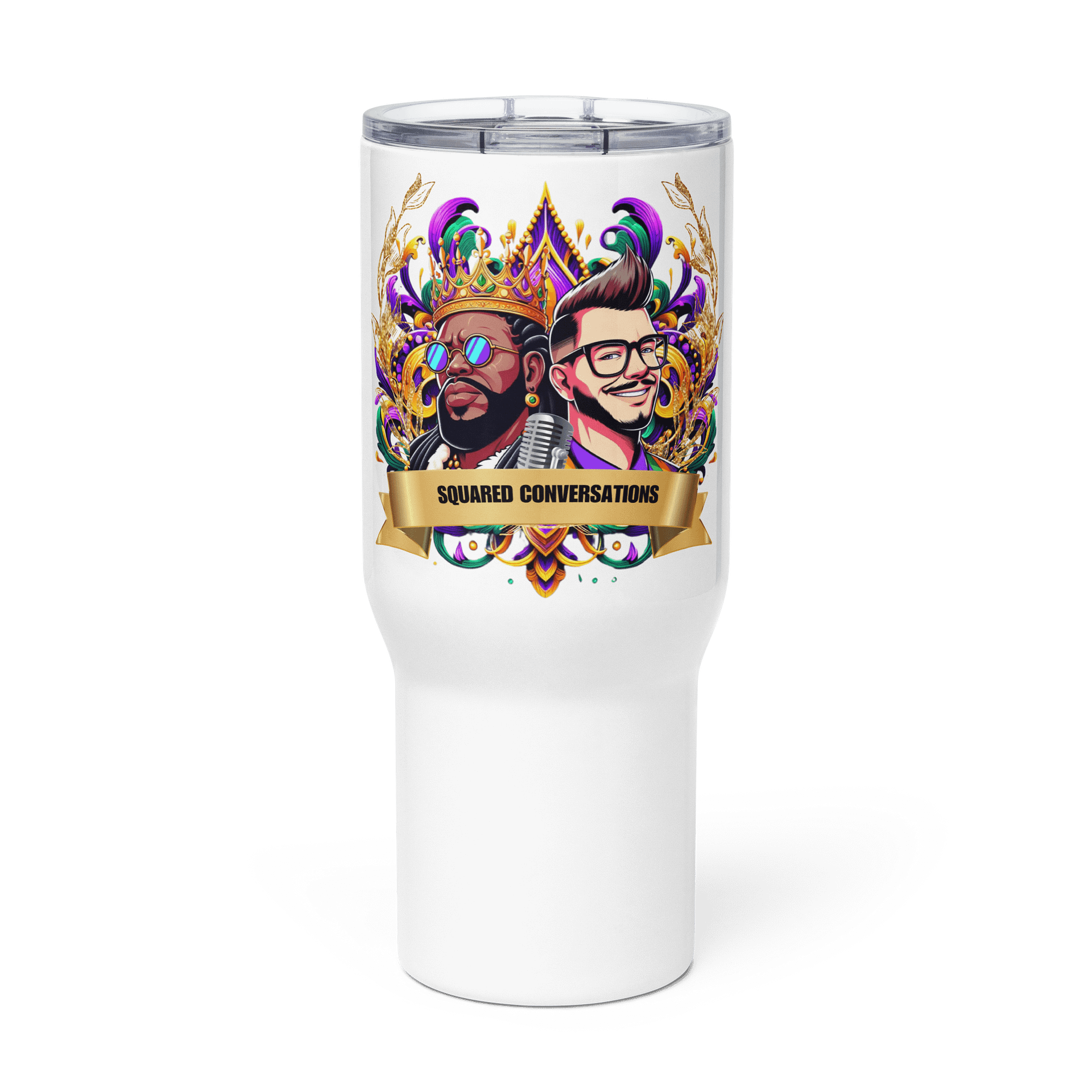 Squared Conversations Travel Mug product image (3)