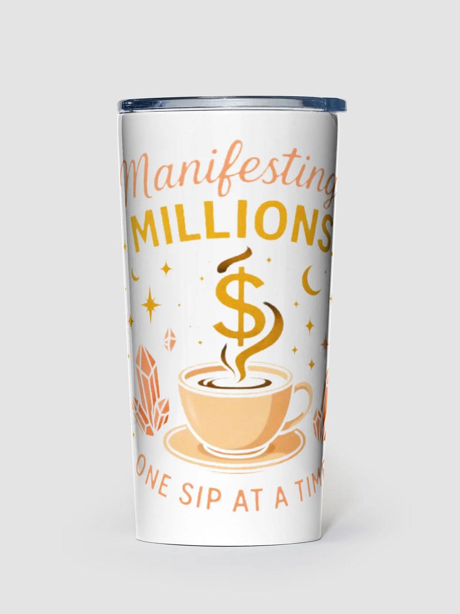 "Millionaire Moves" 20oz Stainless Steel Tumbler | Manifest as You Sip product image (1)
