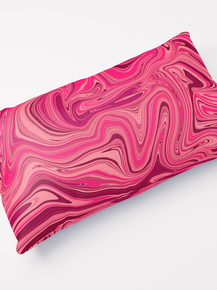 Basic Pillow - Shades of Magenta Pink Digital Fluid Art product image (4)