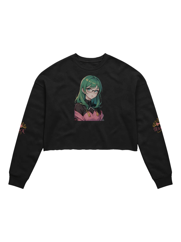 (Green WAIFU) K Crop Sweatshirt product image (1)
