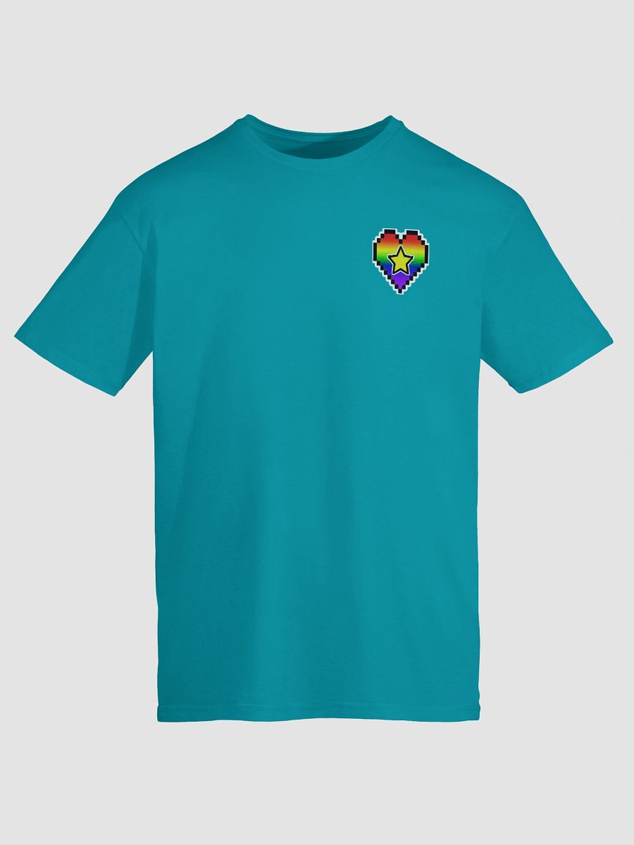 Pixel Heart Rainbow Star Unisex T-Shirt product image (9)