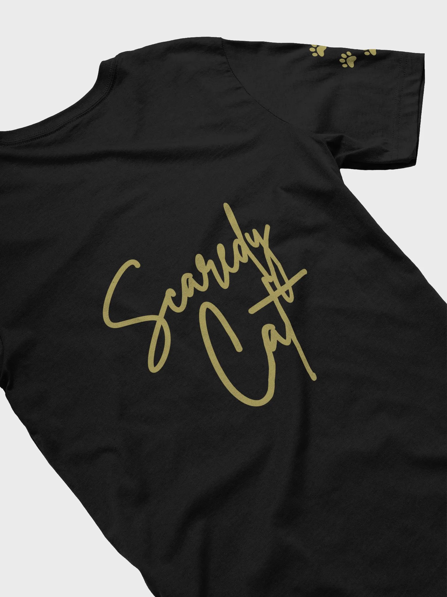 Scaredy Cat Cartoon Cat Tee product image (7)