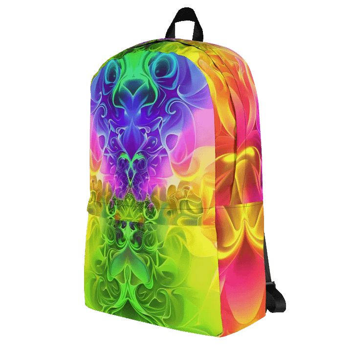 Rainbow Fractal Backpack - Fun Style & Function product image (2)