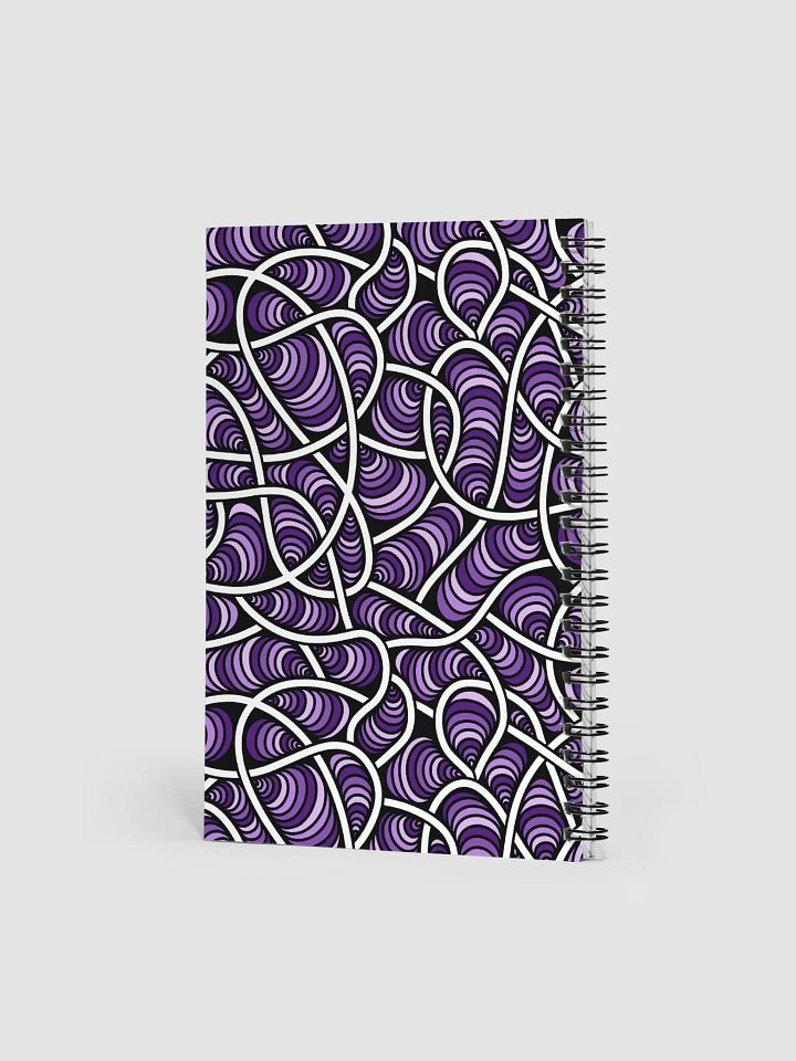Weirdly Zen Spiral Notebook - Purple Maze product image (2)