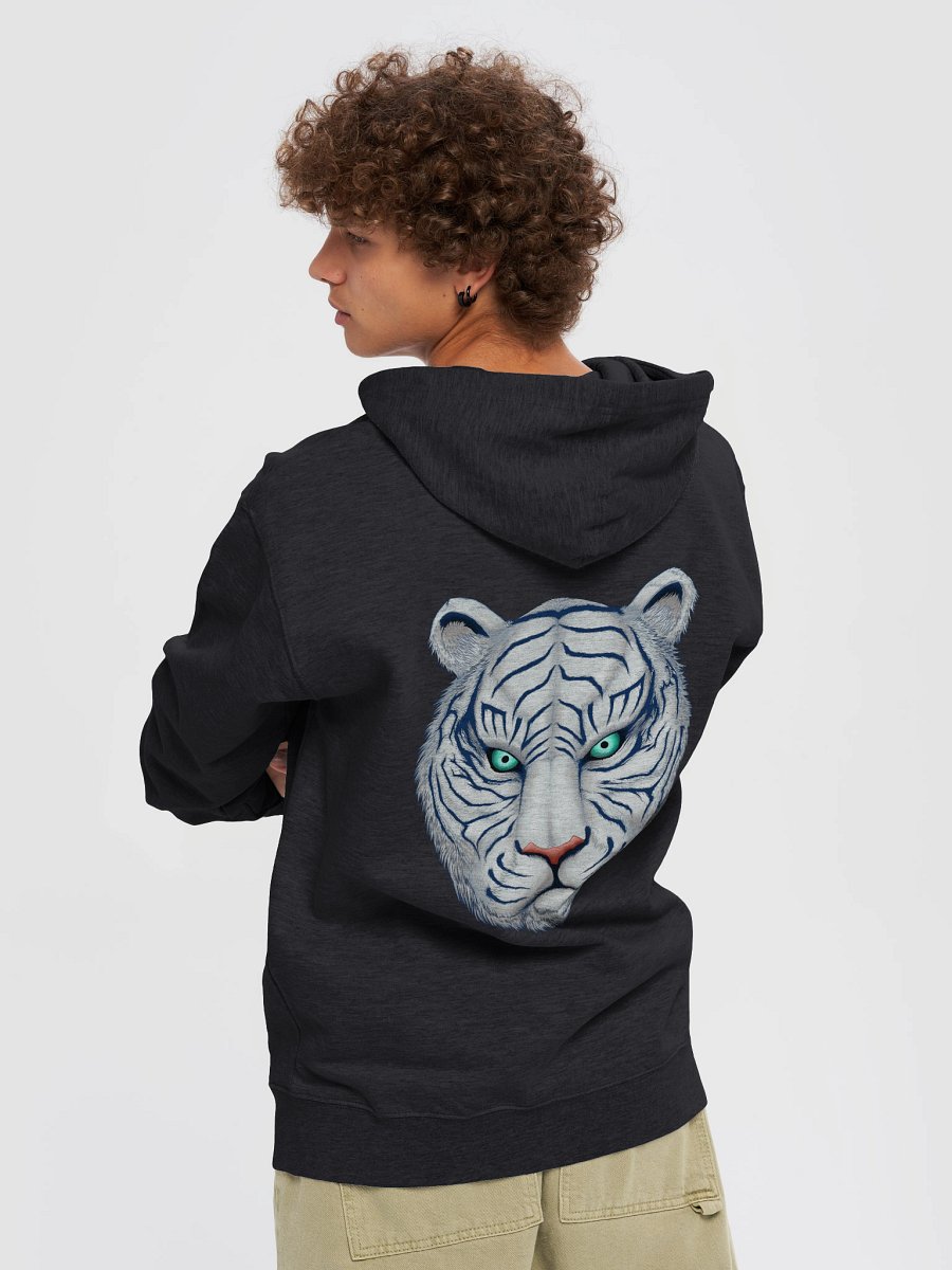 White Tiger Zipper Hoodie product image (23)