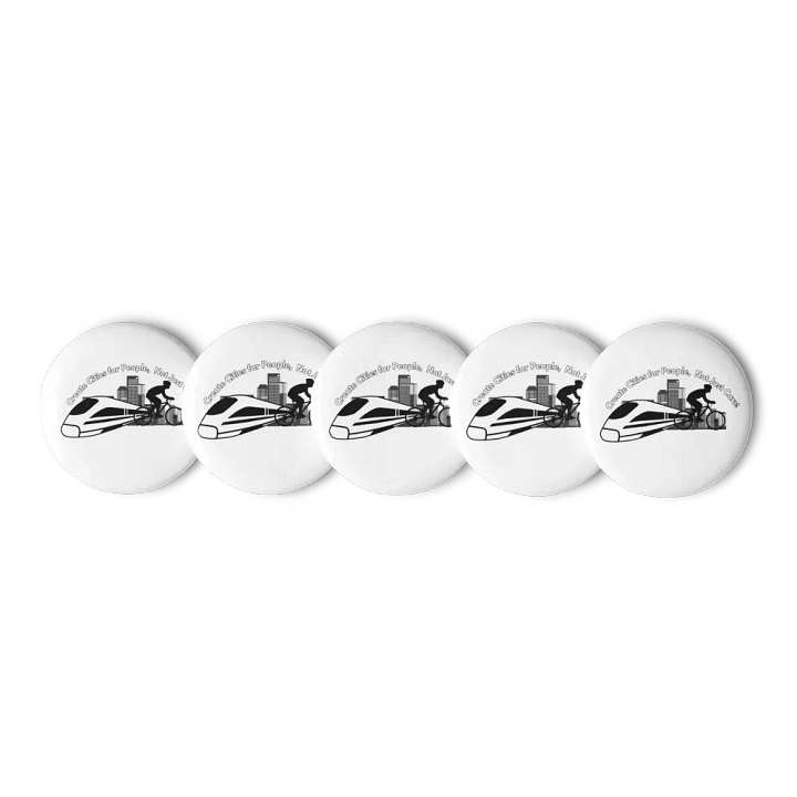 "Cities For People" Figure Pin Buttons(5/Set) product image (1)