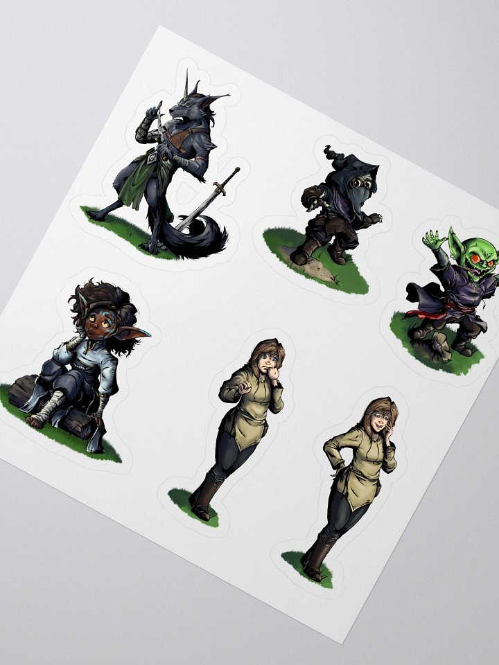 Tales of Teluria party stickers! product image (2)