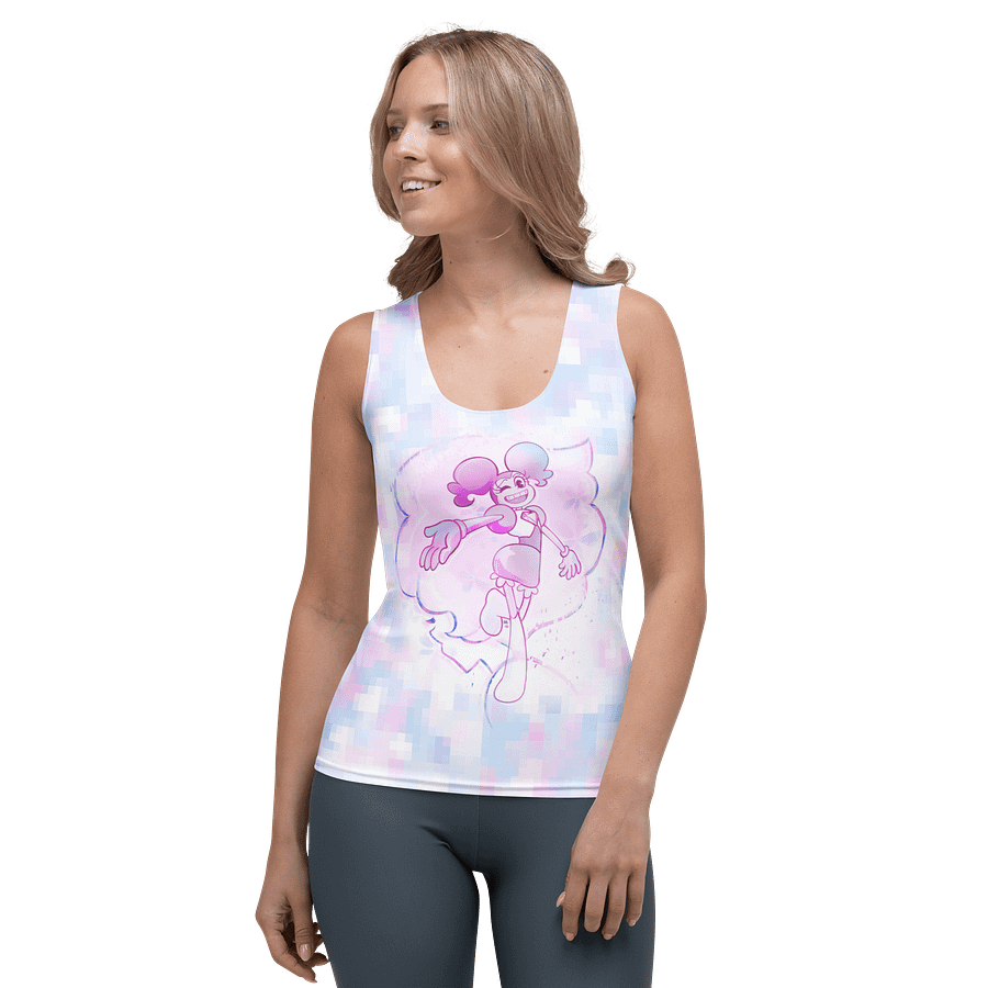 So Much Like Pink Vaporwave Fitted Tank product image (1)