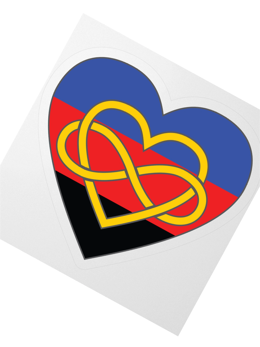 Polyamory Pride Flag Polyamory Infinity Heart Sticker product image (5)