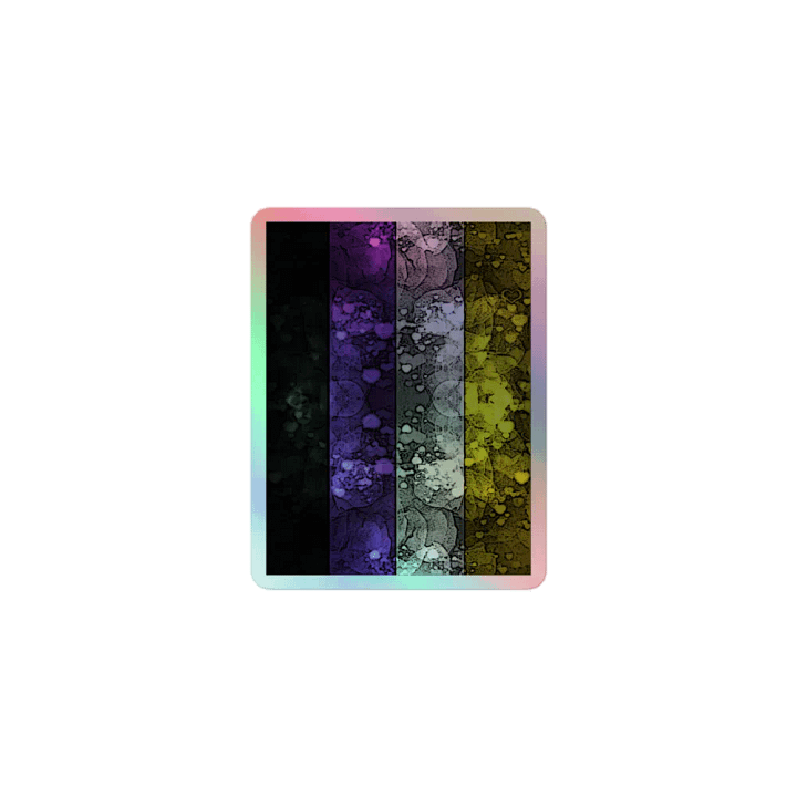 Nonbinary Pride Flag Sticker (Textured Variation) product image (1)