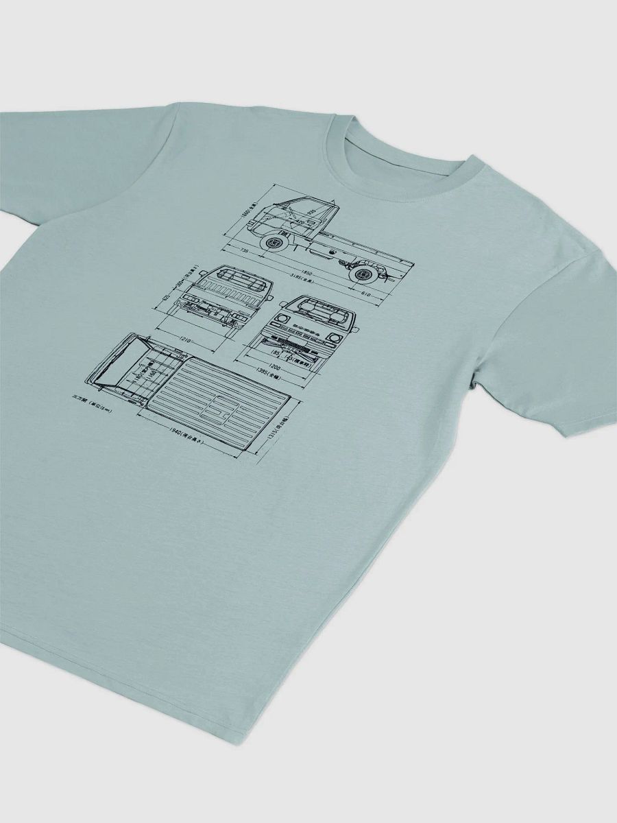 Honda Acty Truck Blueprint T-Shirt product image (8)