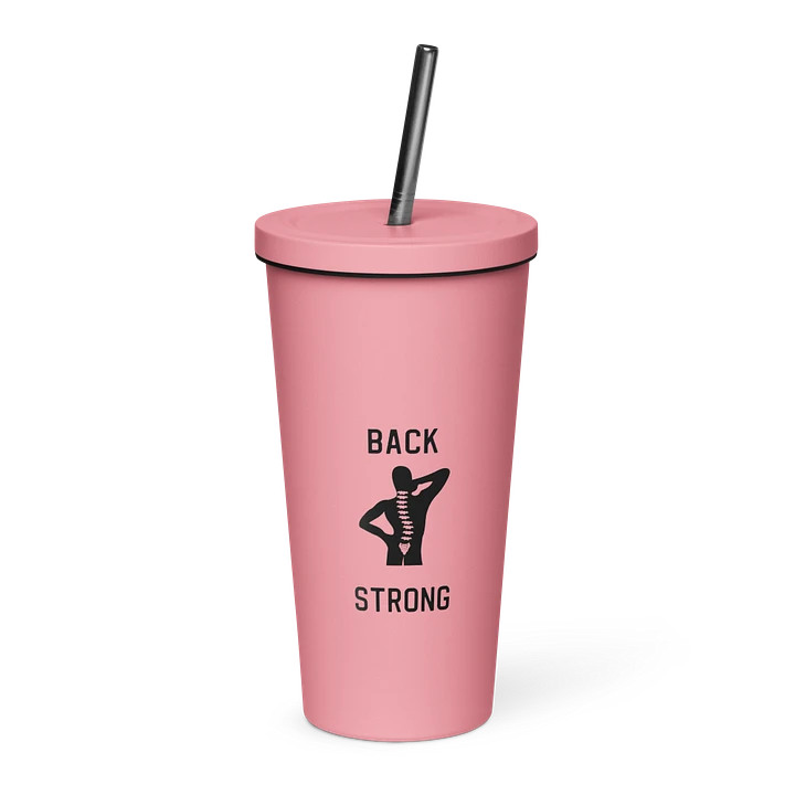 Back Strong 20 oz. Insolated Cup: Pink product image (1)