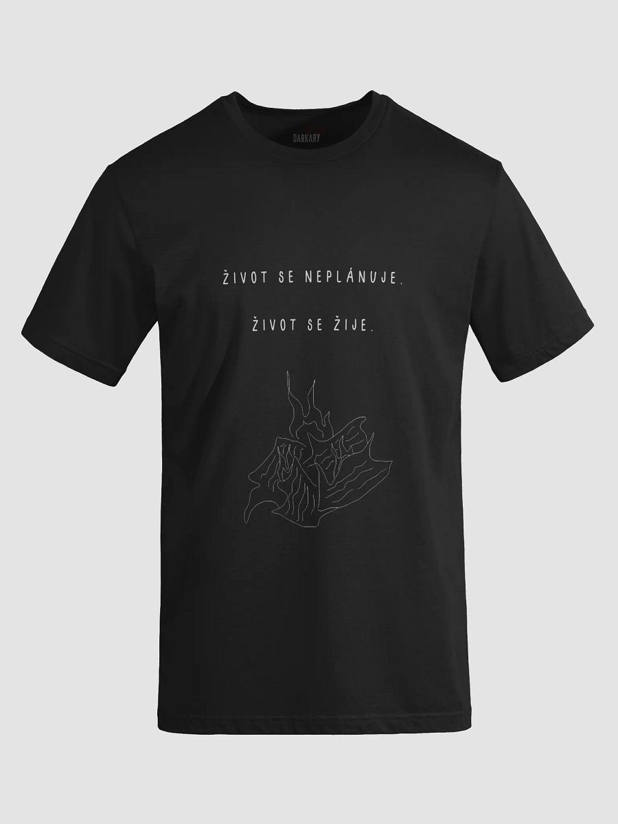 Život se žije Black T-shirt product image (2)