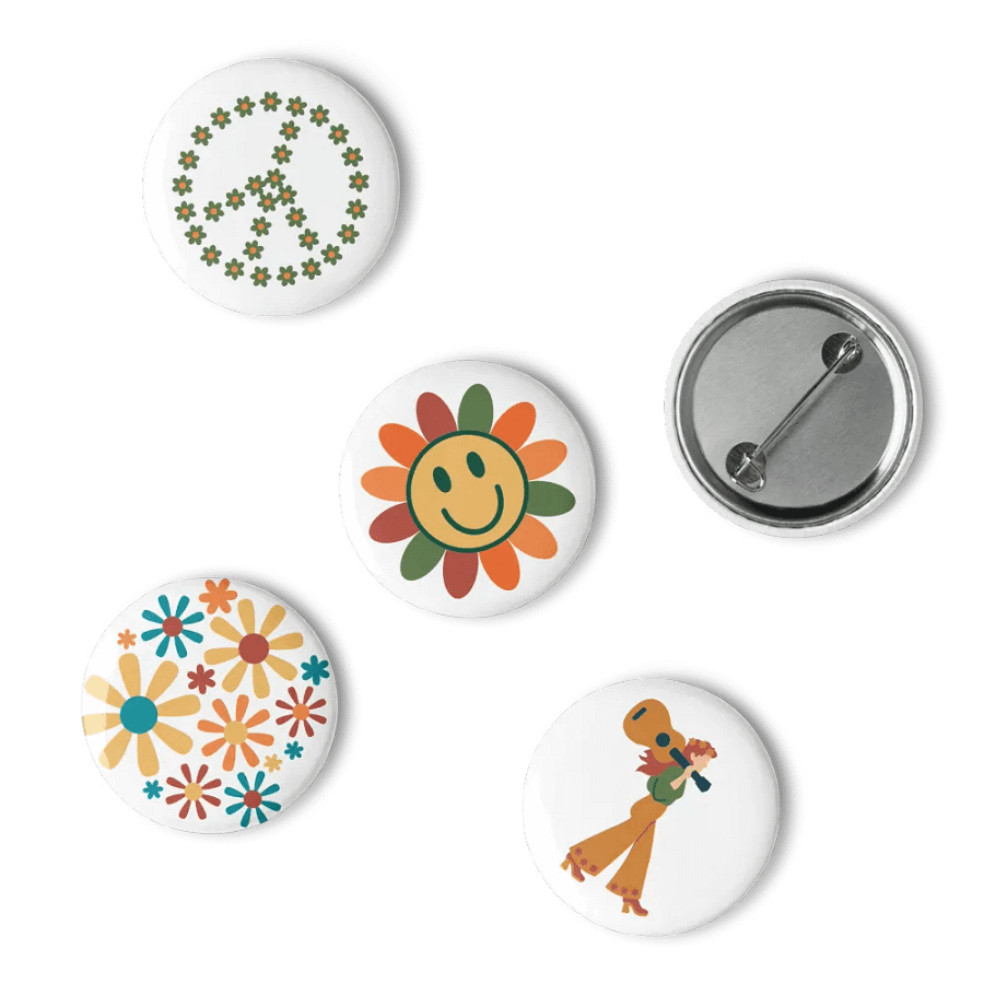 Peaceful Petals Pin Buttons Set product image (15)