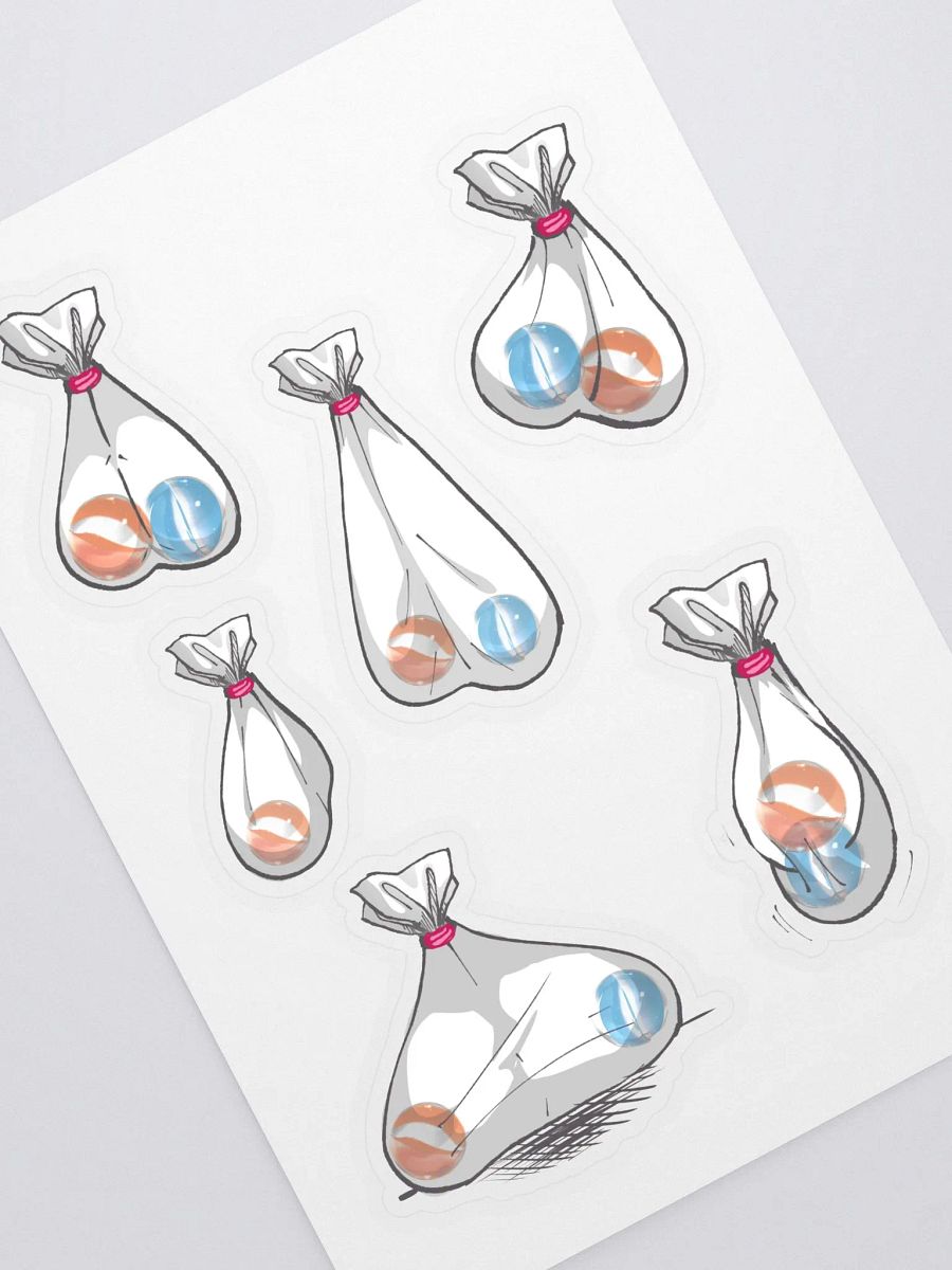 Two Marbles in a Bag Stickers Original Design product image (1)
