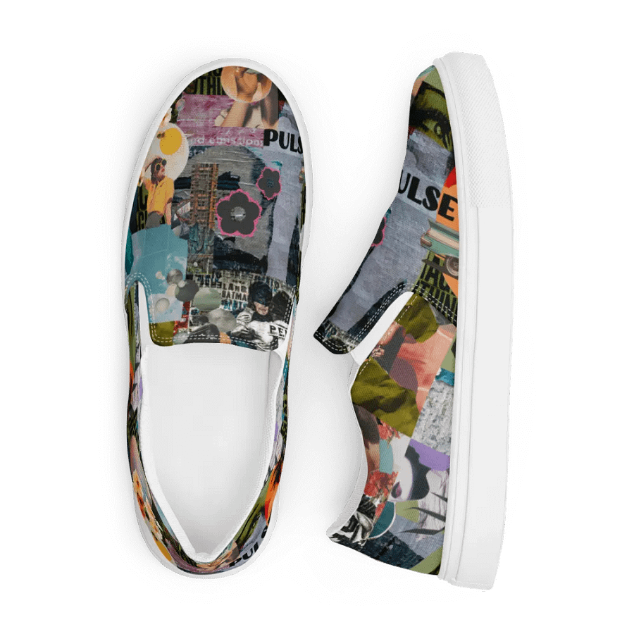 Collaged mens slip ons product image (5)