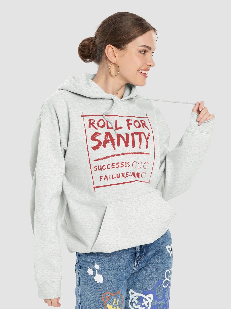 Roll for Sanity Hoodie (Red Text) product image (68)