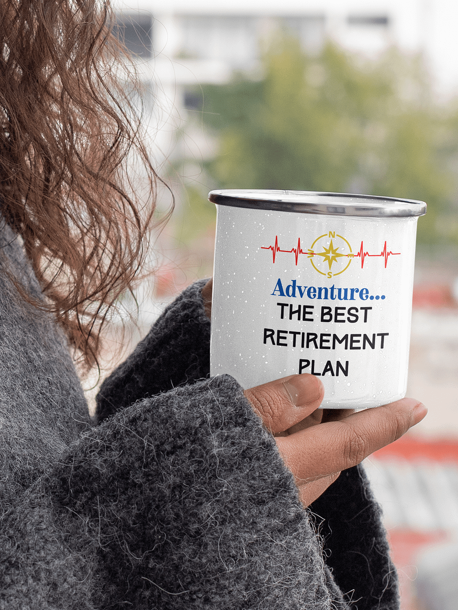 Retirement Adventure Enamel Mug product image (1)