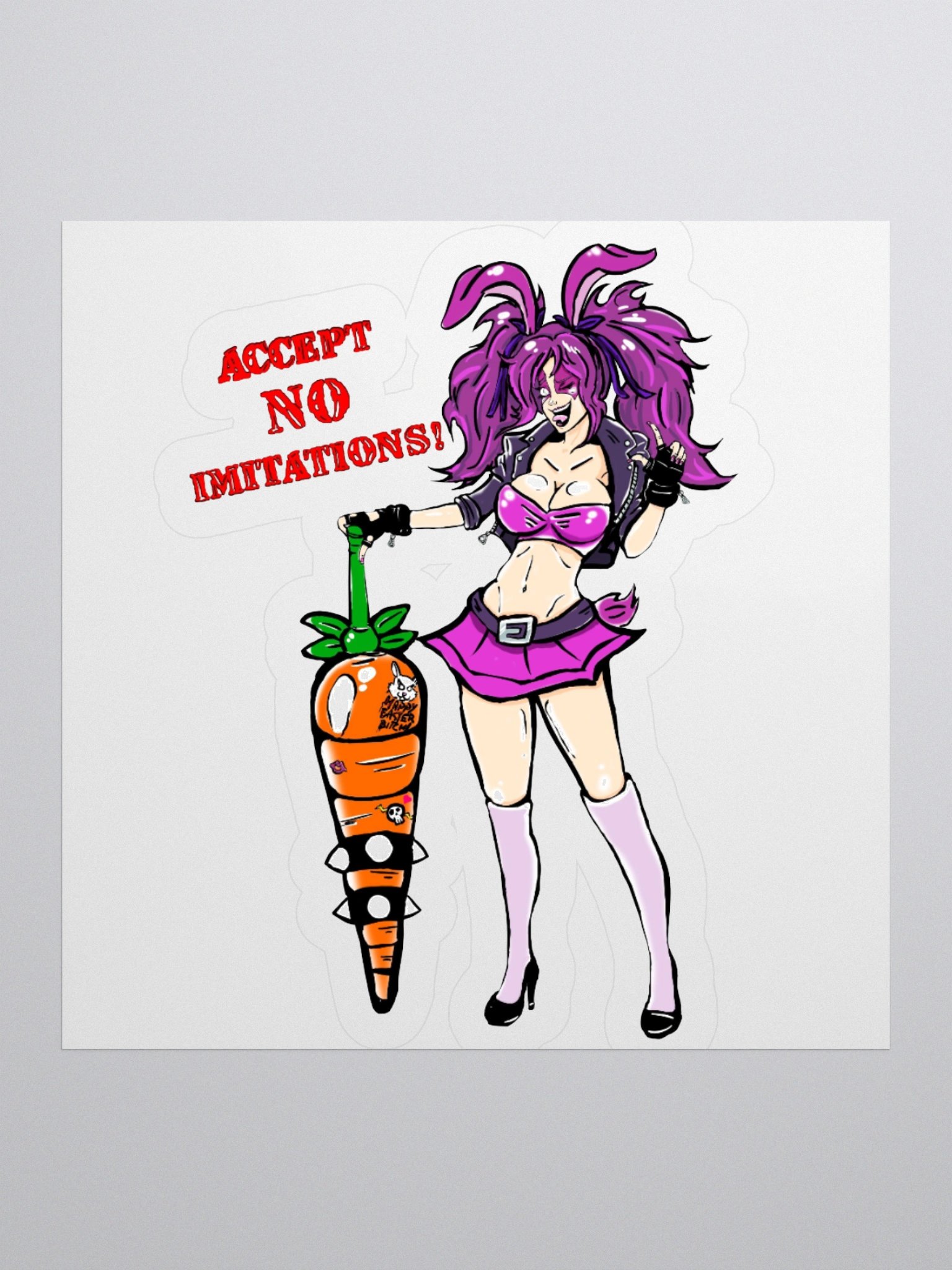Accept No Imitations! Nayo Bunny Sticker product image (3)