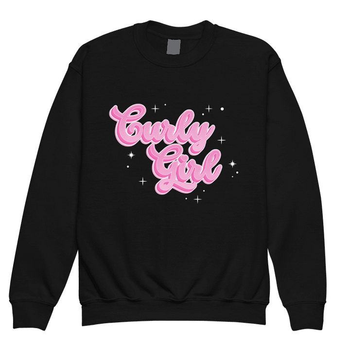 Barbie Pink Curly Girl Crewneck kids) product image (1)