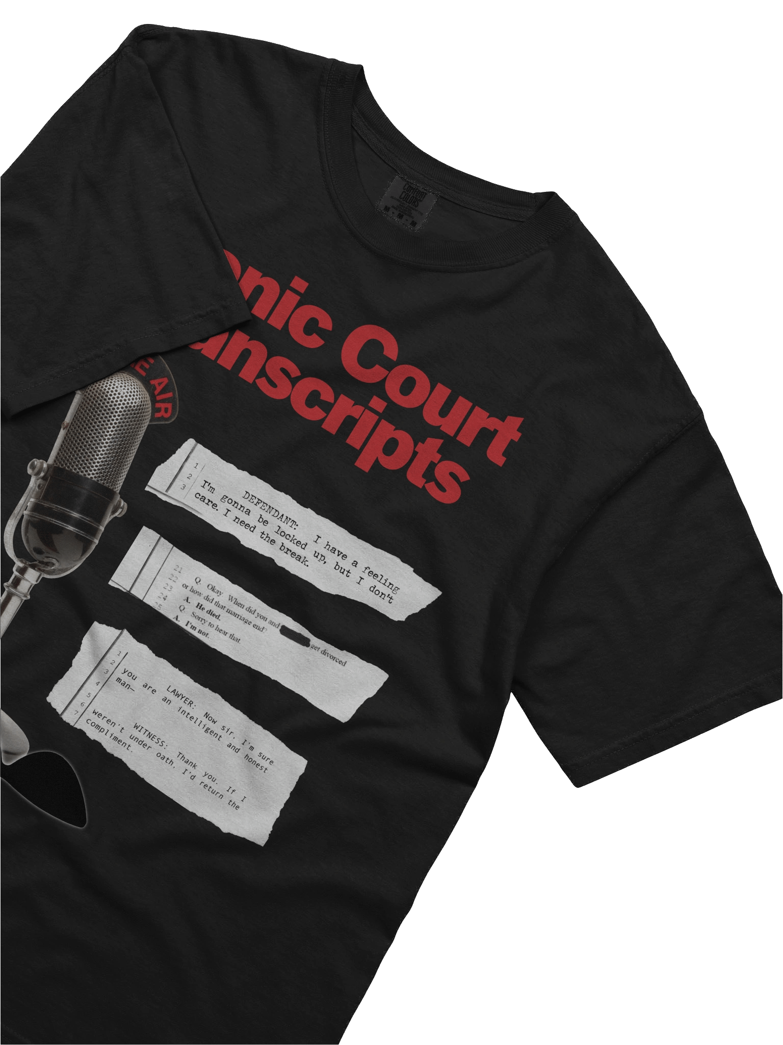 Iconic Court Transcripts Classic Black T-Shirt product image (2)
