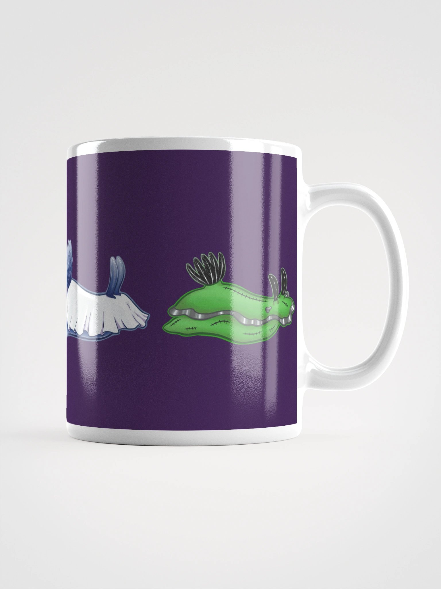 Spooky Scary Slug Time - Mug w/ Purple Background product image (4)