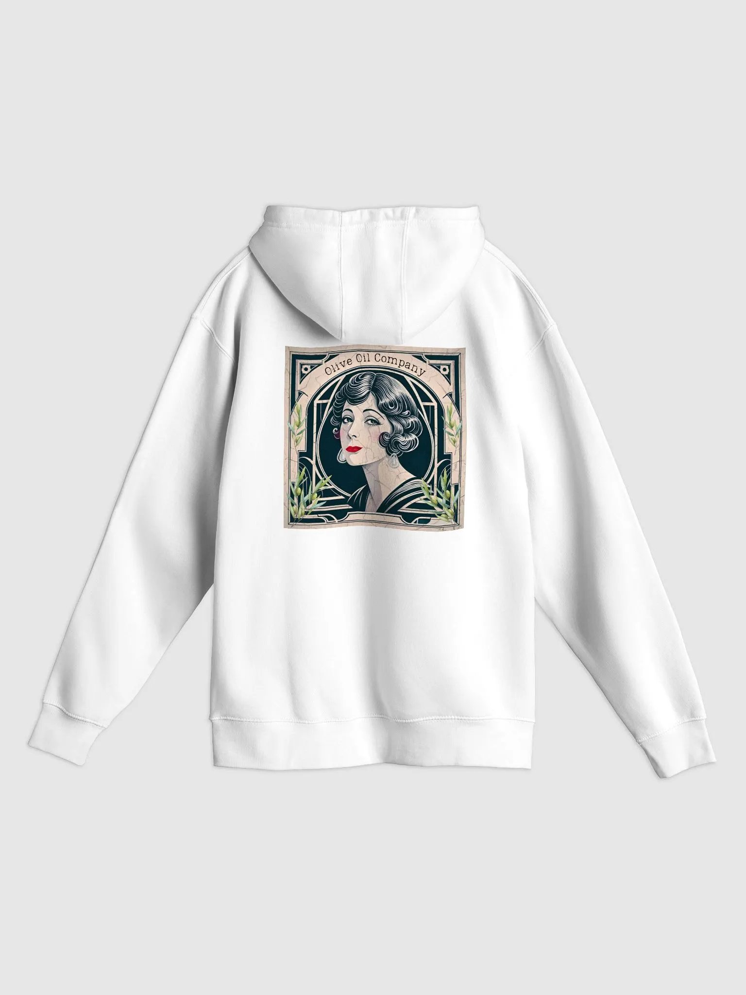 Olive Oil Company 1920s Signage Glamour Back Graphic - Hoodie product image (3)