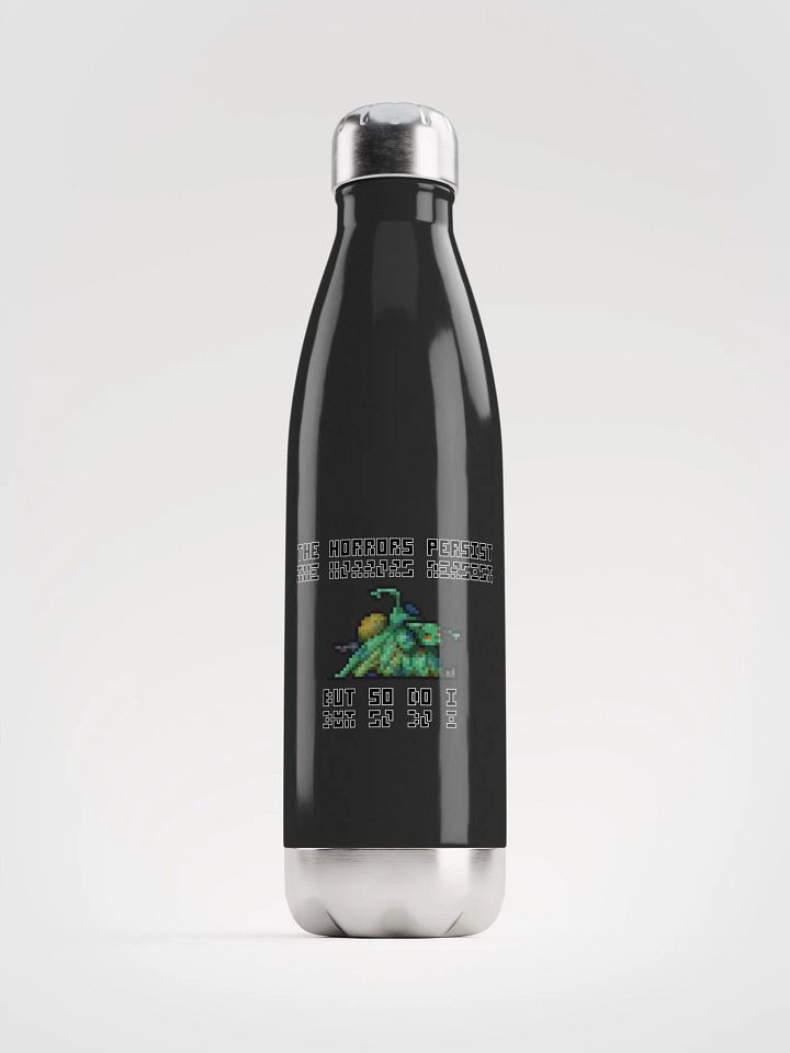 The Horrors Persist Steel Water Bottle product image (1)