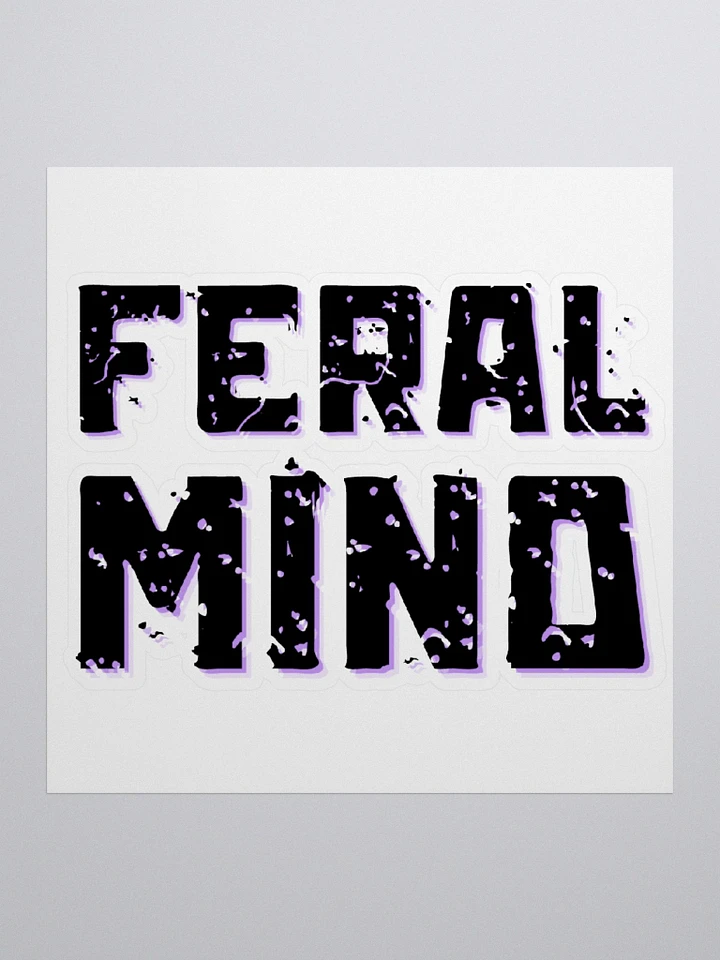 Feral Mind - Stacked Purple Sticker product image (1)