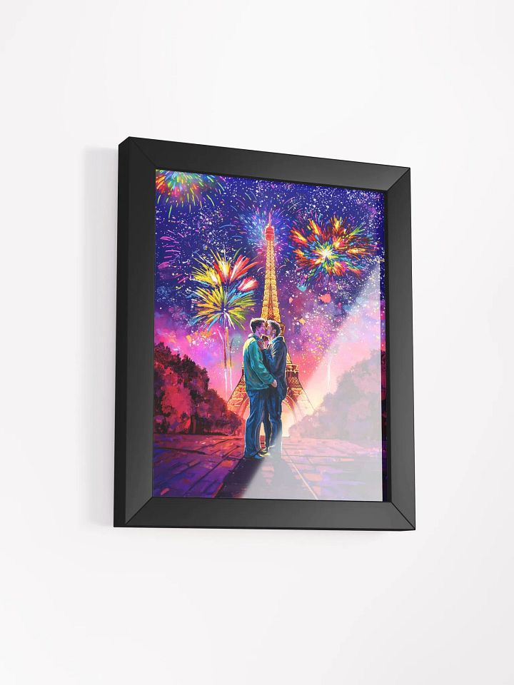 The Kiss In Paris - Romantic Gay Couple Framed Poster product image (23)