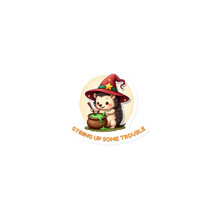 Stiring Up Some Trouble - Cute Hedgehog Magnet product image (1)