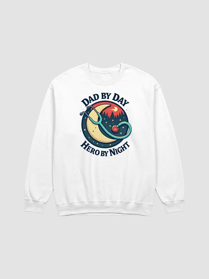 Nighttime Hero Dad Crewneck Sweatshirt product image (10)