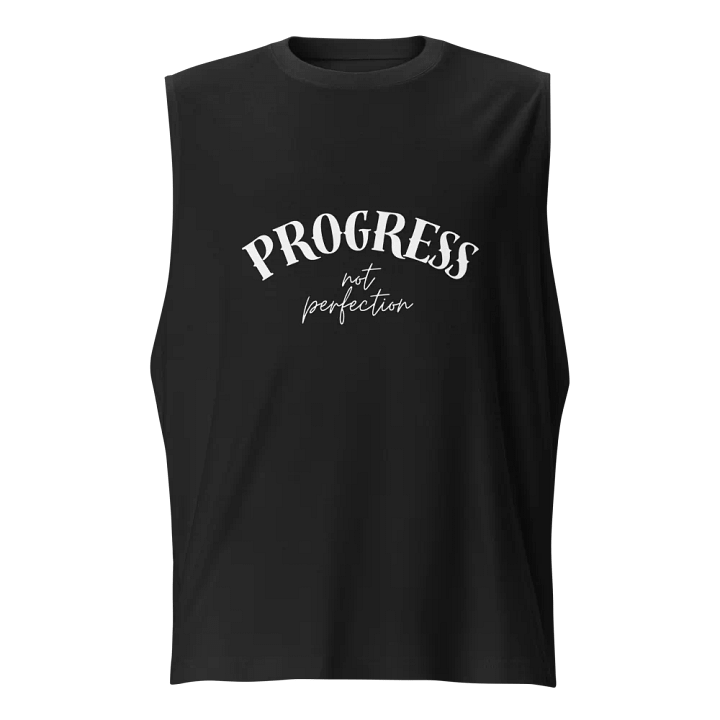 Bella+Canvas Muscle Tank ⚫️ Progress, not perfection product image (1)