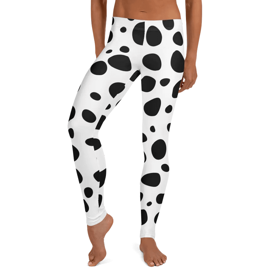 Dalmation Print Leggings – Soft, Stretchy, and Comfortable with Customizable Surface product image (9)