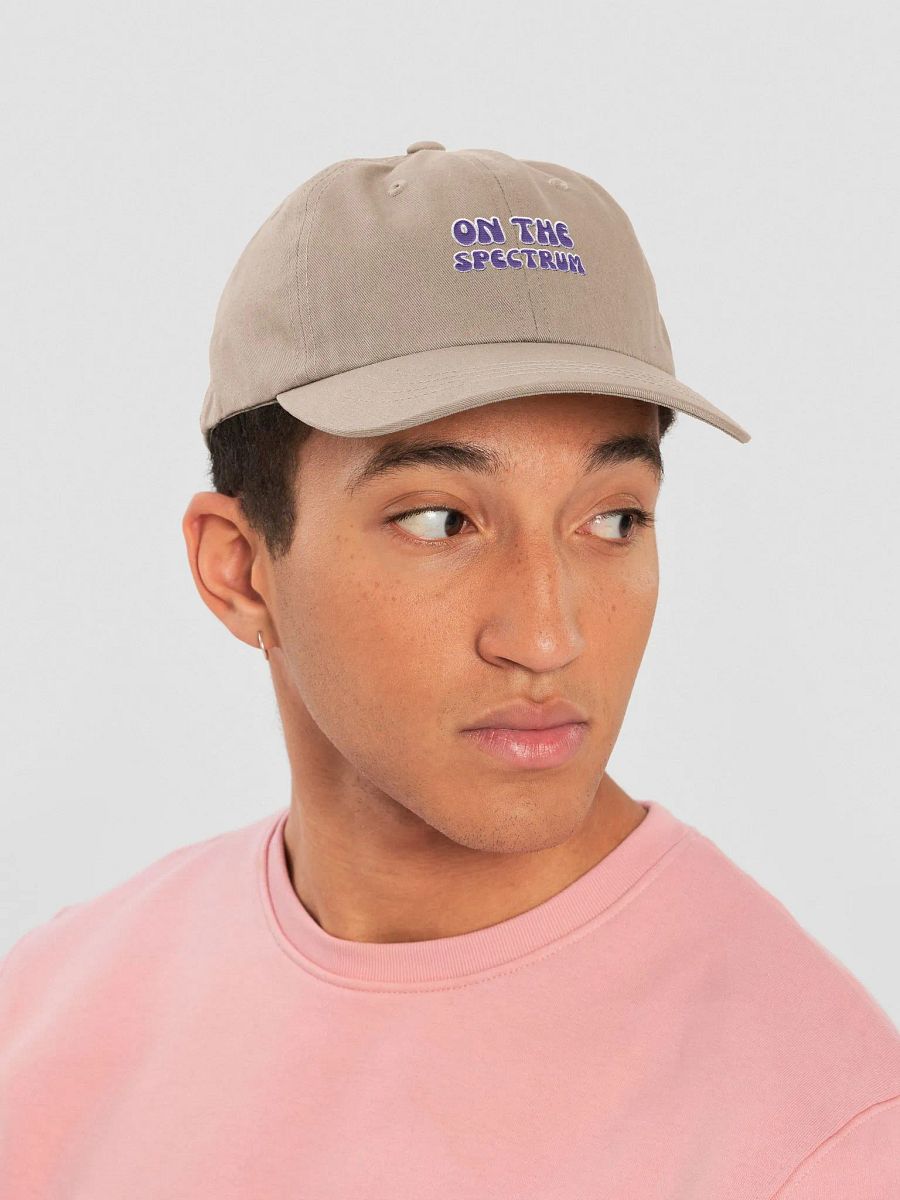 ON THE SPECTRUM (purple) groovy lined design embroidered classic dad hat product image (22)