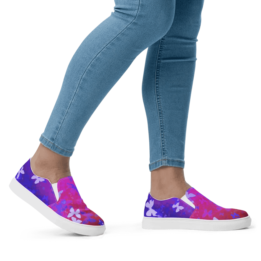 Butterfly night slip on canvas shoes product image (9)