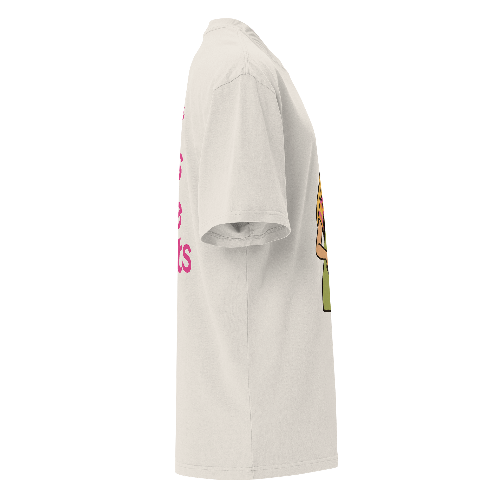 HOT GIRLS 💖 PLANTS - Oversized Faded T-Shirt product image (6)