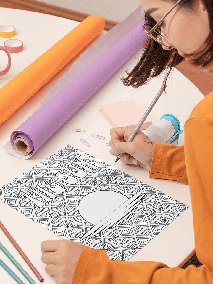 100 Nature & Pattern Coloring Pages PDF (US Letter Size) product image (2)