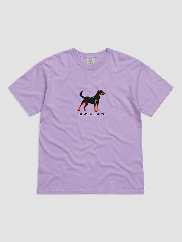 Bow-See-Run T-Shirt(Embroidered) of a Beauceron(Black & Tan) product image (41)
