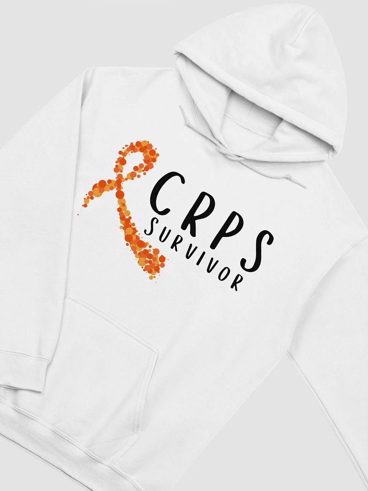 CRPS Survivor Bubble Ribbon Hoodie- Black Print product image (2)