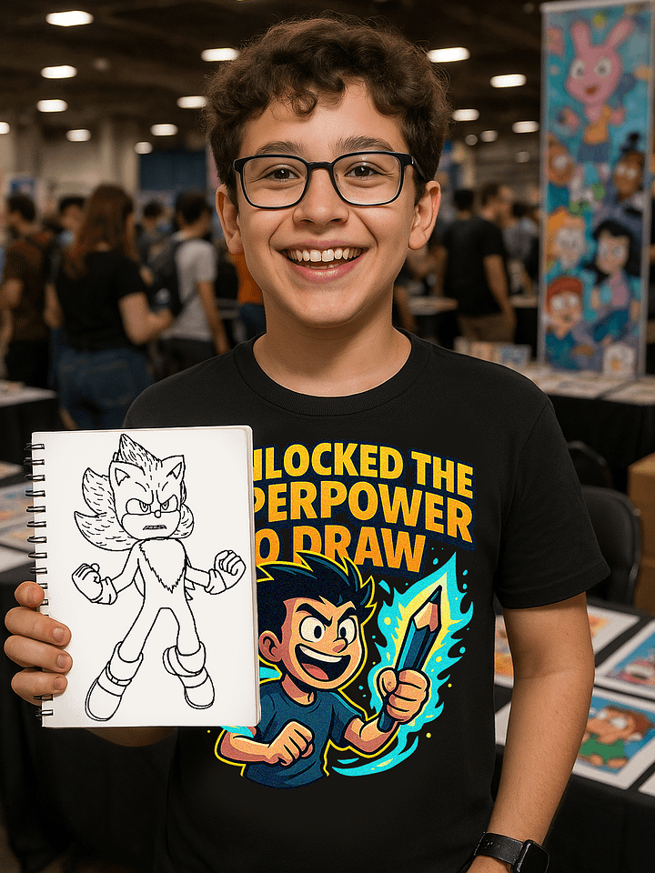 BOY T-Shirt – Pick Your Favorite Color! ( The Super Power of Drawing ) product image (1)