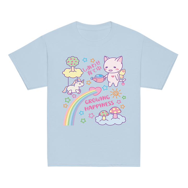 Happy Butterfly Kitty - Unisex Youth Heavyweight T-shirt product image (2)