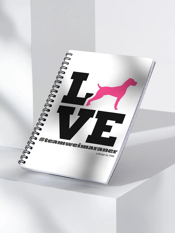 L.O.V.E. Weims (Pink) - Spiral Notebook product image (2)