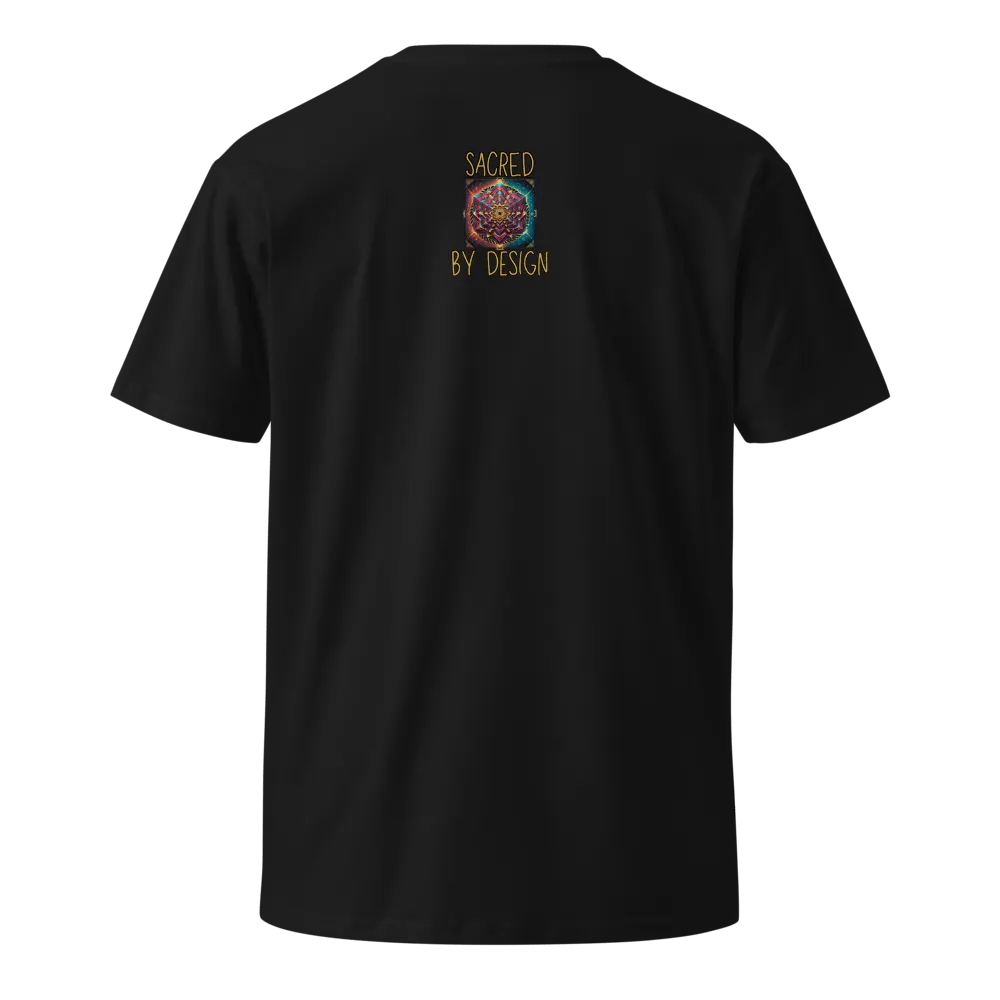 Sacred Geometry Optical Illusion T-Shirt - Unique Cube Art Design product image (2)