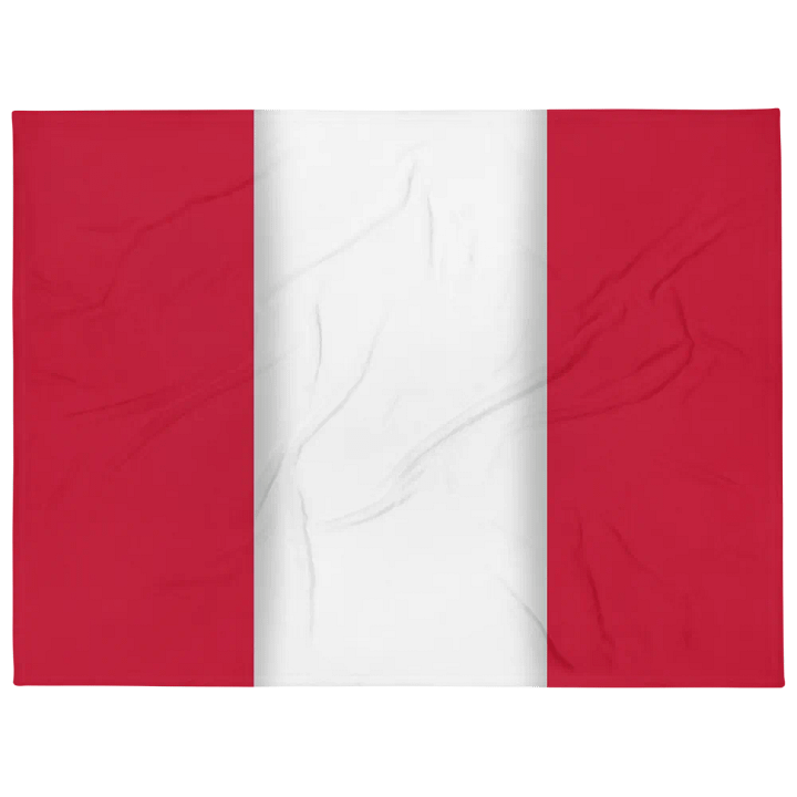 Red White Red Flag Colored Throw Blanket product image (1)