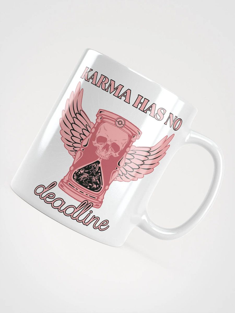 Karma Hourglass White Glossy Mug product image (4)