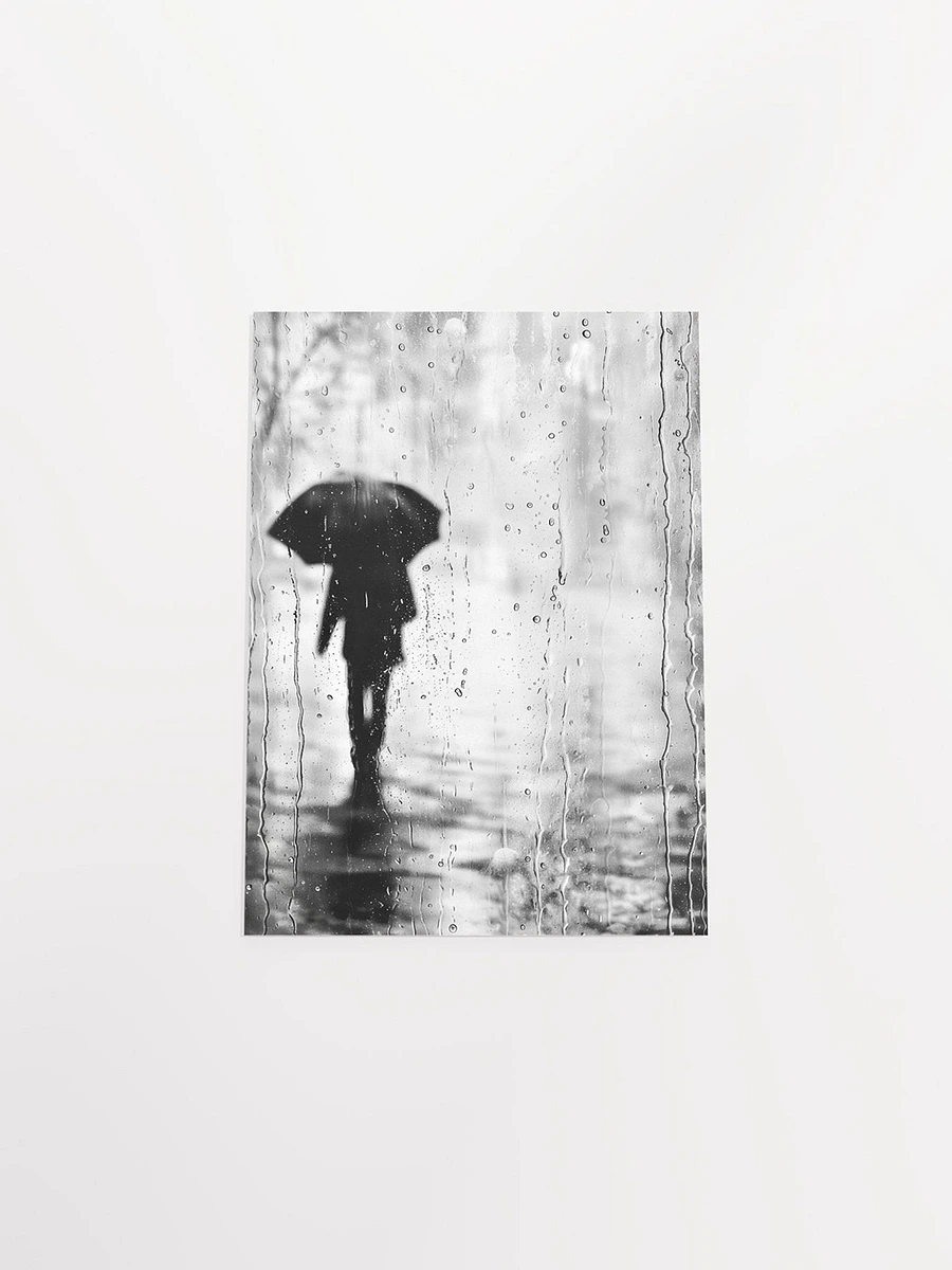Monochrome Melody - Rainy Abstract Matte Poster product image (4)